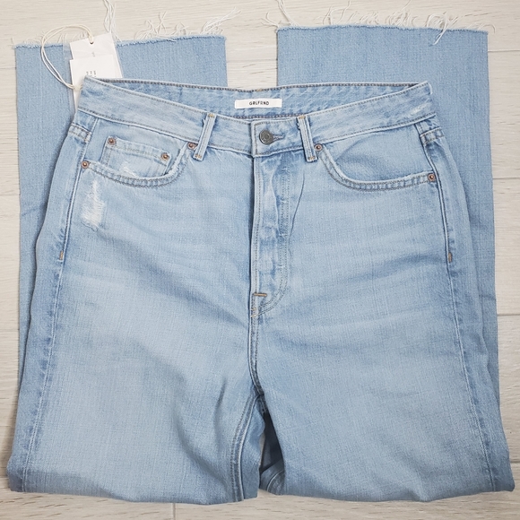 GRLFRND Bobbi Cropped High-Rise Straight Leg Jean 29. - Picture 3 of 5